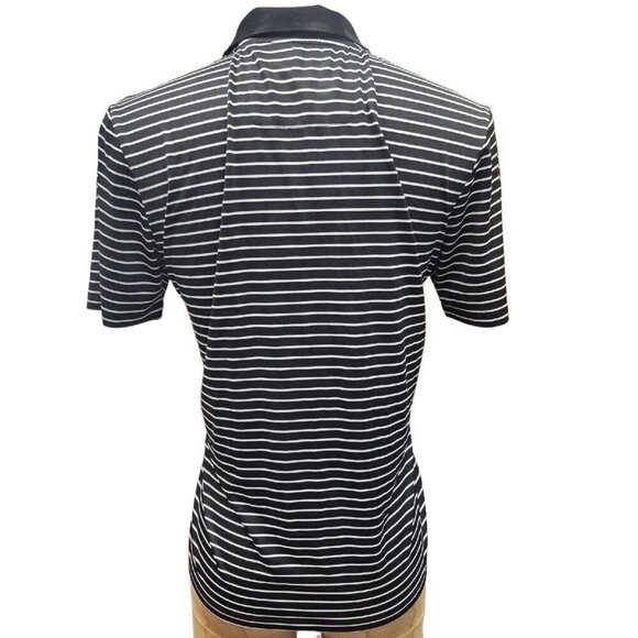 PERRY Ellis Men's Stripped Polo Short Sleeve Shirt.  Size Large - Picture 6 of 8
